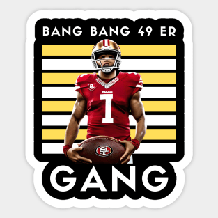 Bang Bang 9er Gang , 49 ers graphic design Sticker